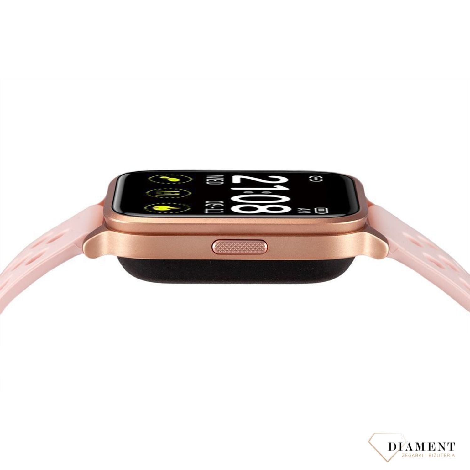 Smartwatch damski z różowym paskiem 'Różowy Sport' RNCE58RIBX03AX (2).jpg